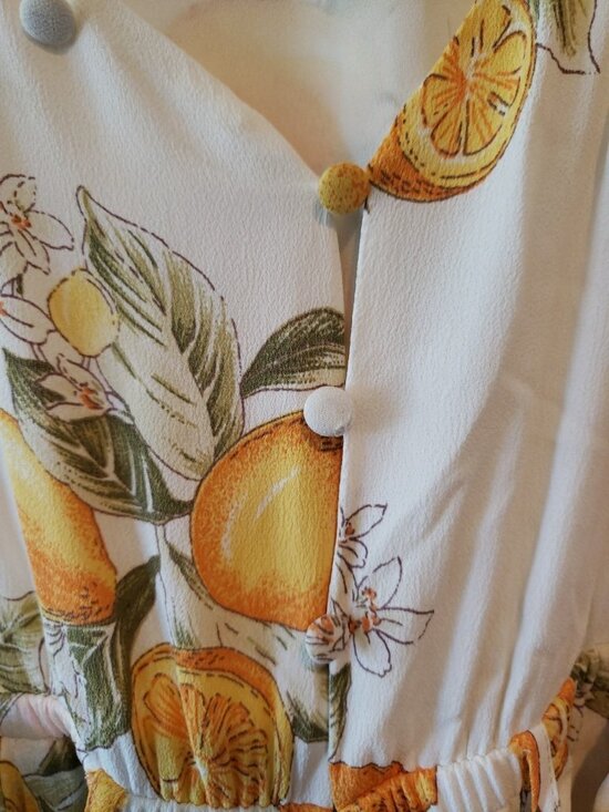 For Love and Lemons Limonada Jumpsuit Limon Romper One Piece Summer Sz XS - Picture 5 of 11